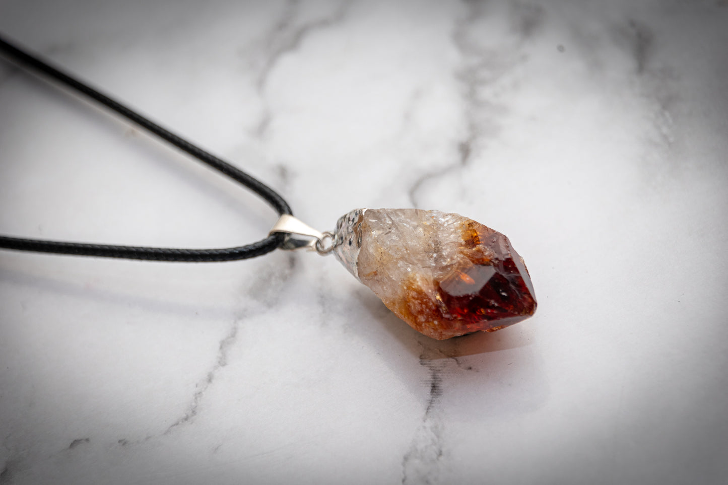 Citrine (heat treated) necklace
