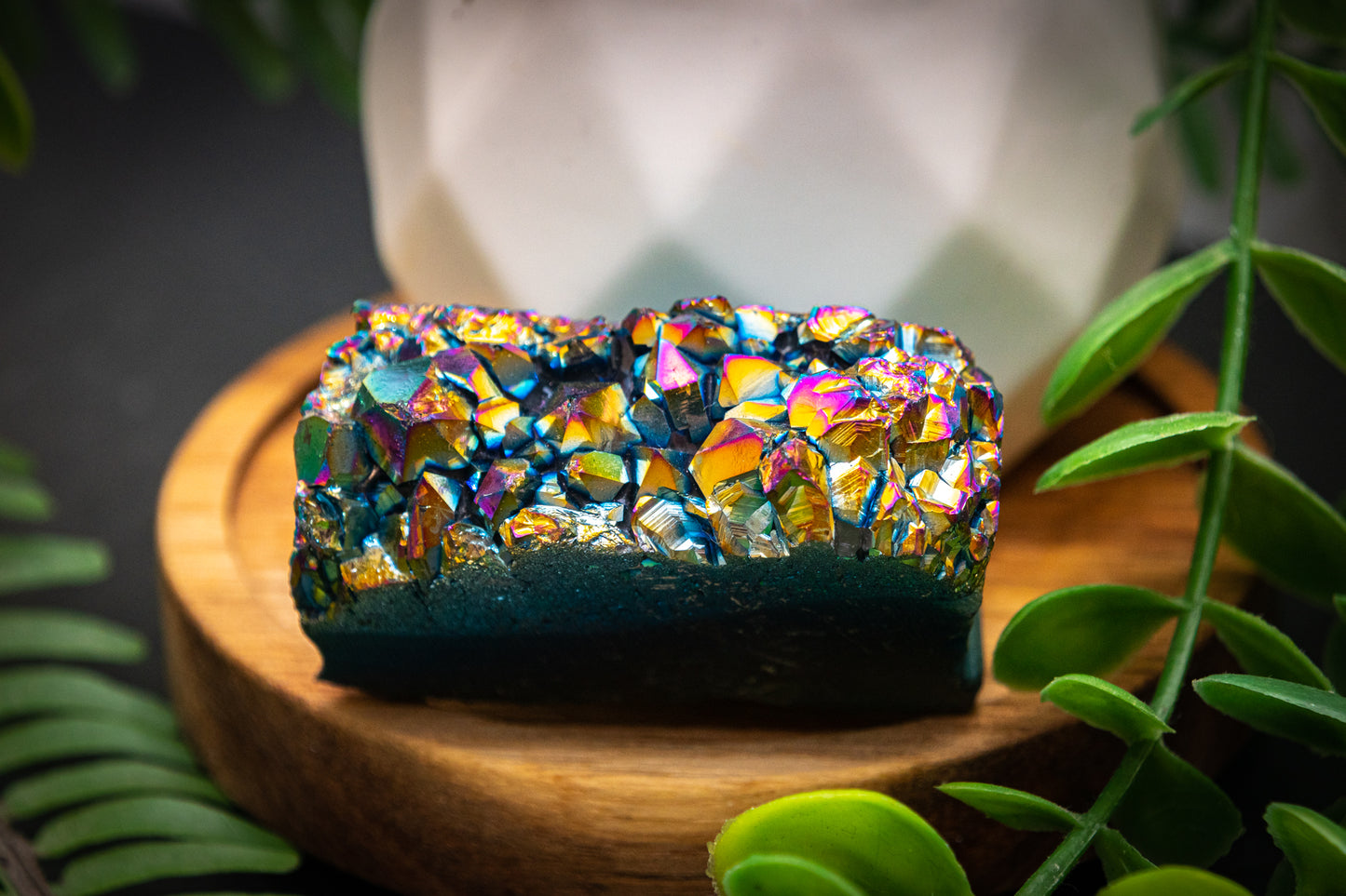 Titanium aura Amethyst rough chunk