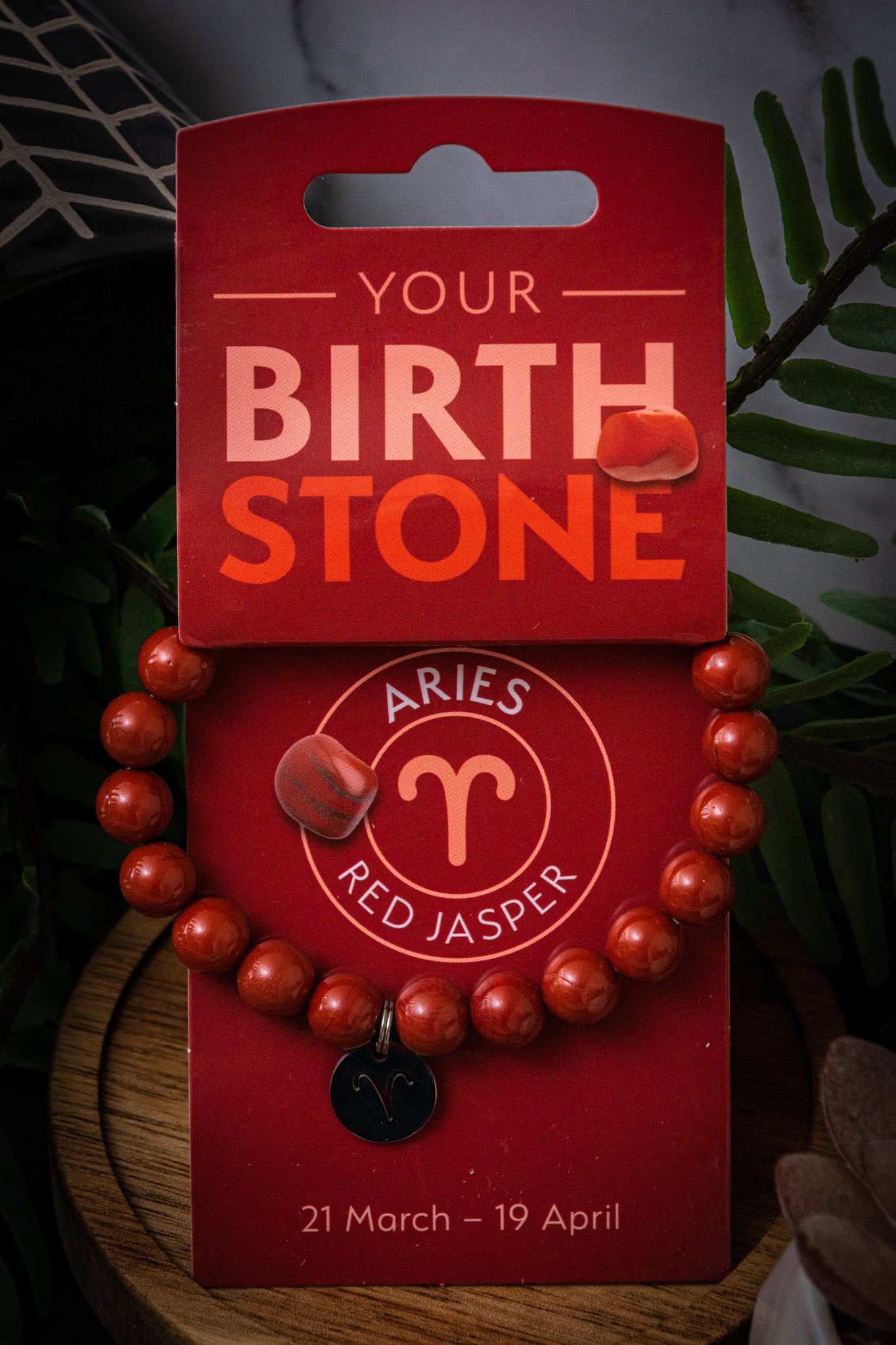 Aries red jasper power bracelet