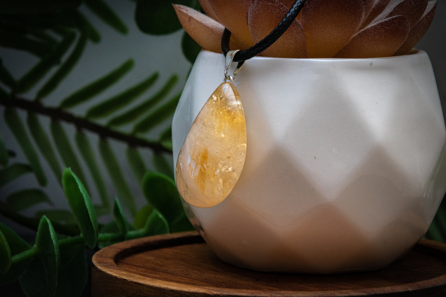 Citrine (heat treated) necklace