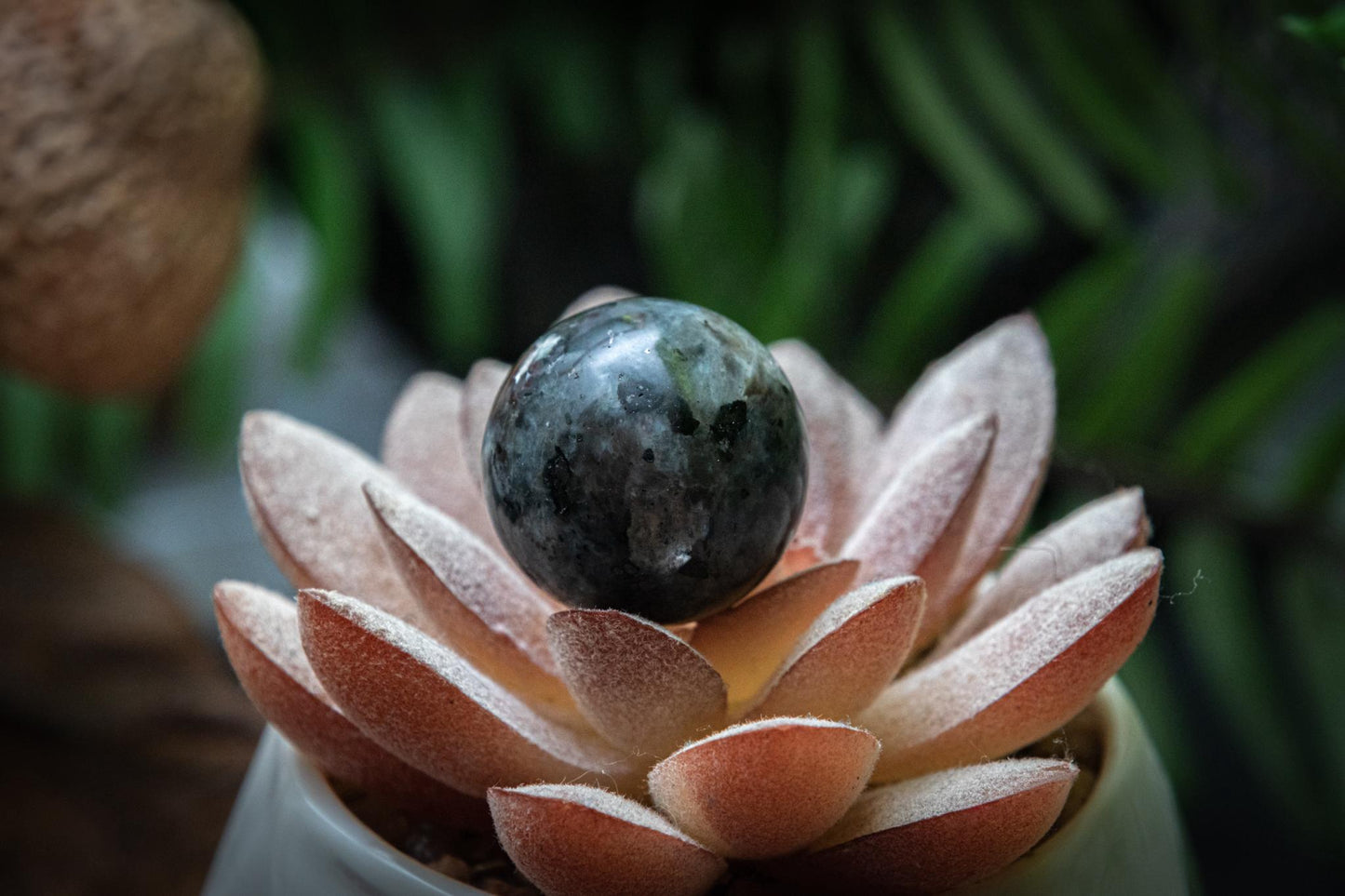 Larvikite mini sphere