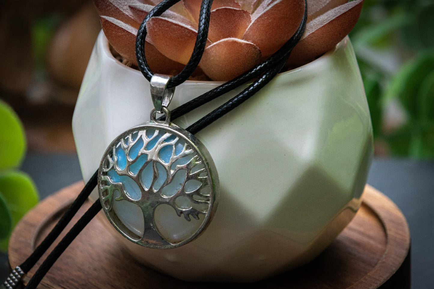 Opalite tree of life necklace
