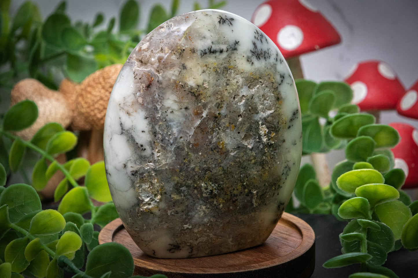 Merlinite (dendritic opal) freeform