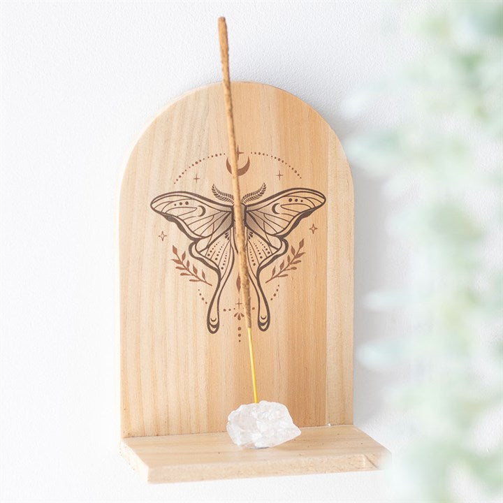 Lunar moth incense holder