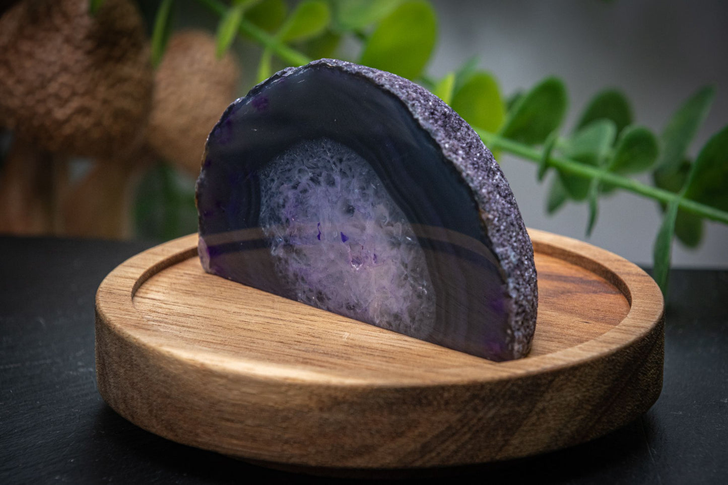 Purple agate freeform