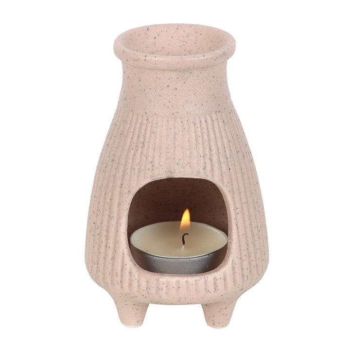 Ribbed ceramic Palo Santo brick burner