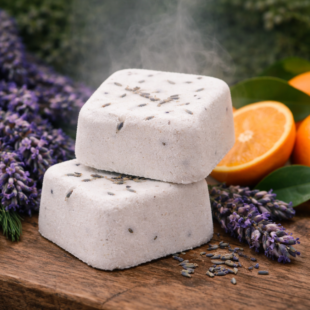 Shower steamer • Lavender • Mandarin • Relax • Unwind • Sleep
