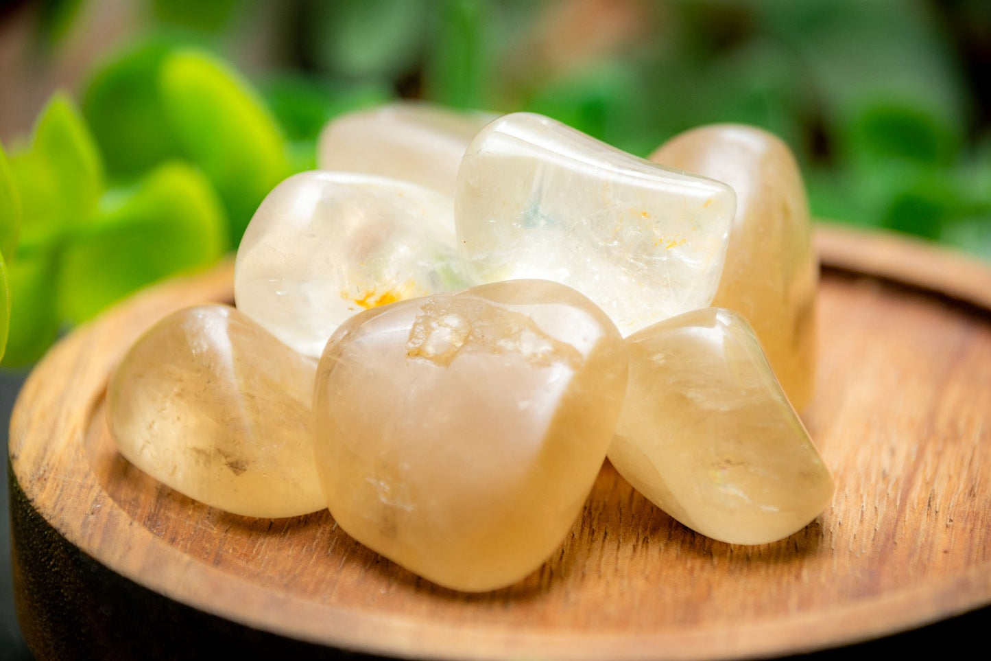 Smoky citrine tumblestone