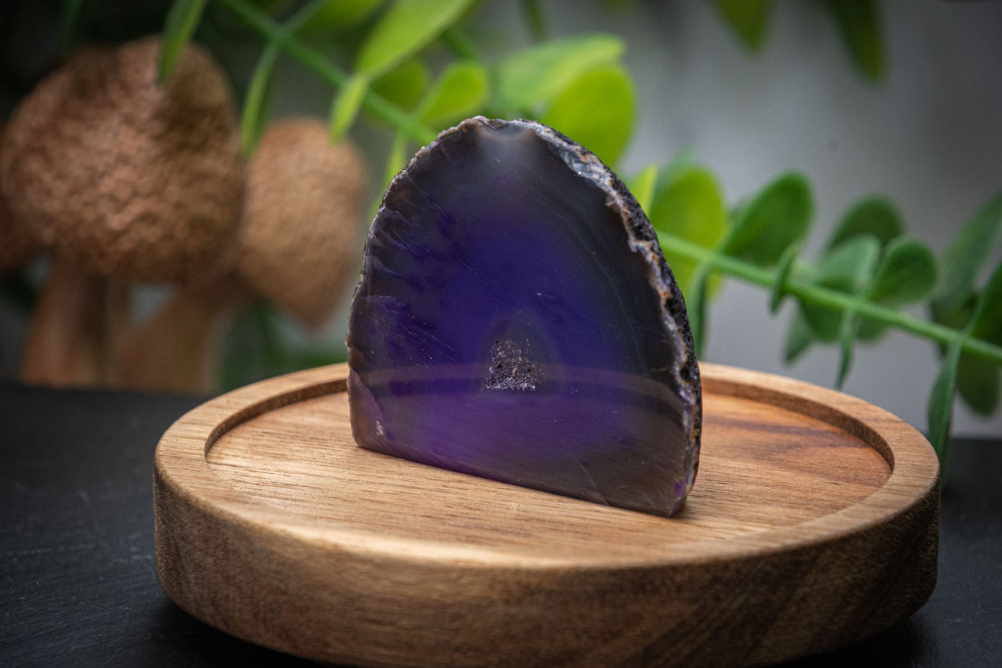 Purple agate freeform