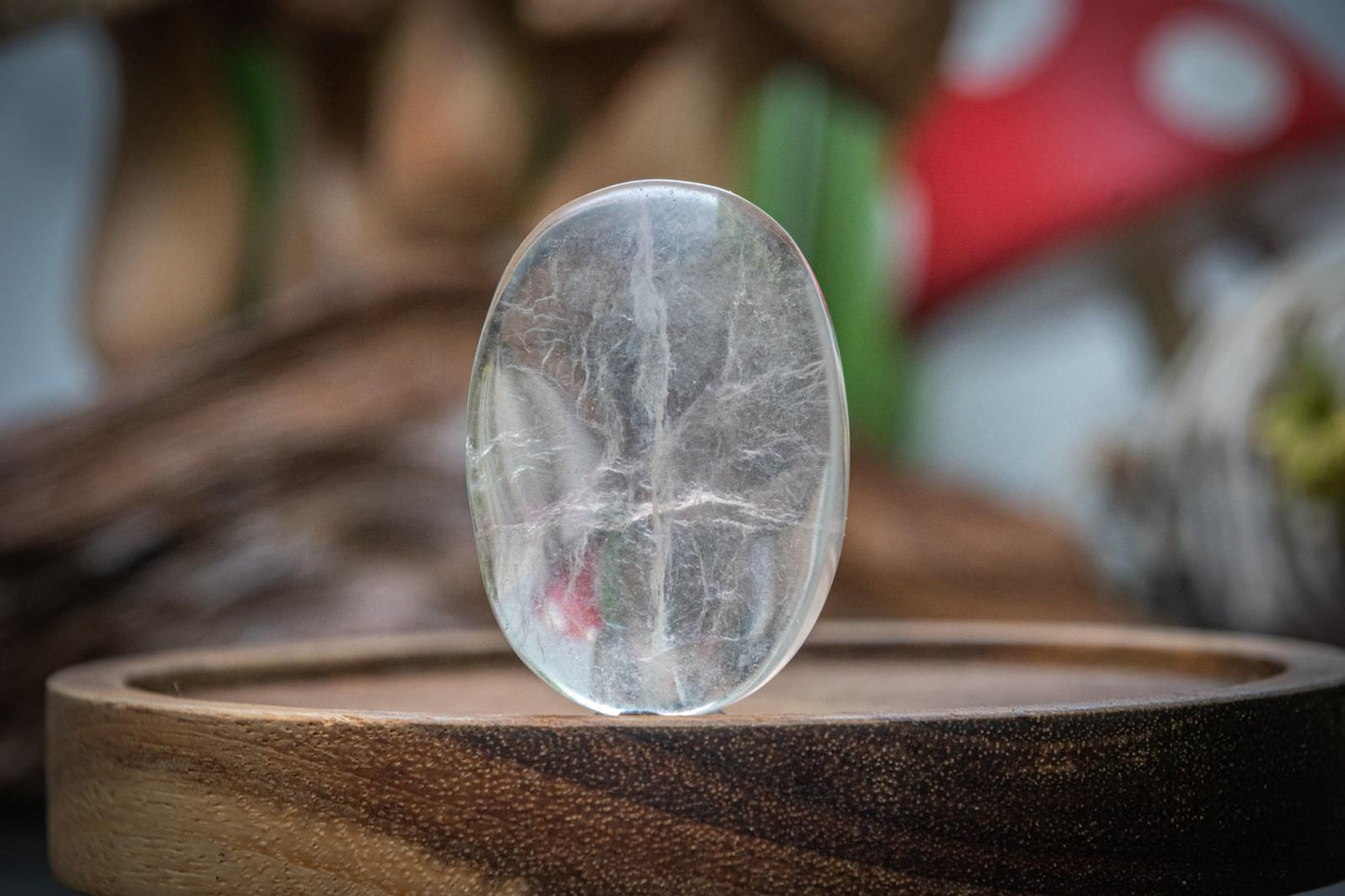 Candy fluorite mini palm stone