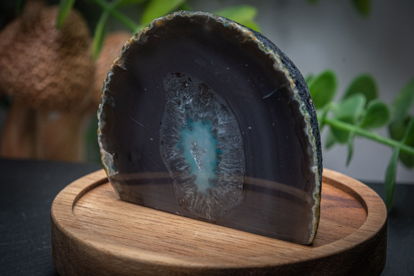 Blue agate freeform