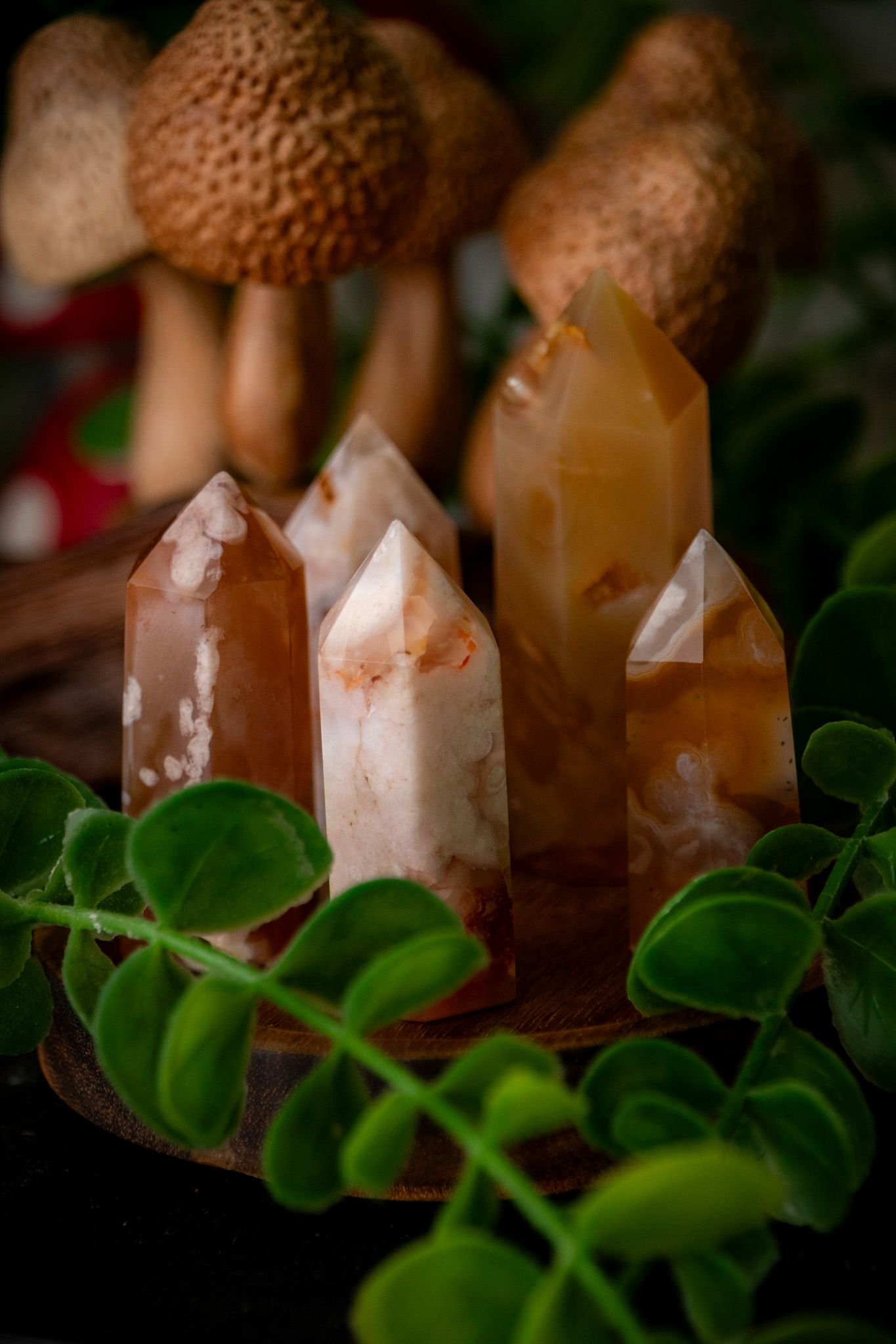 Flower agate tower