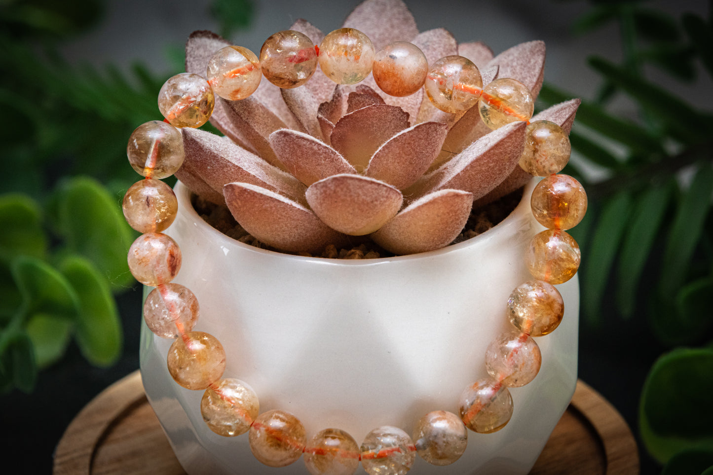 Citrine (heat treated) power bracelet