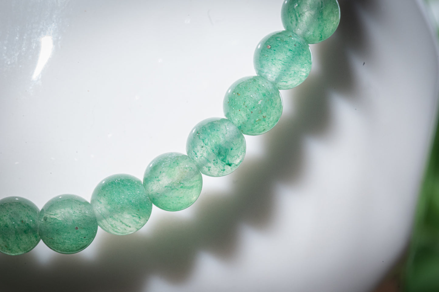 Green aventurine 4mm mini bead power bracelet