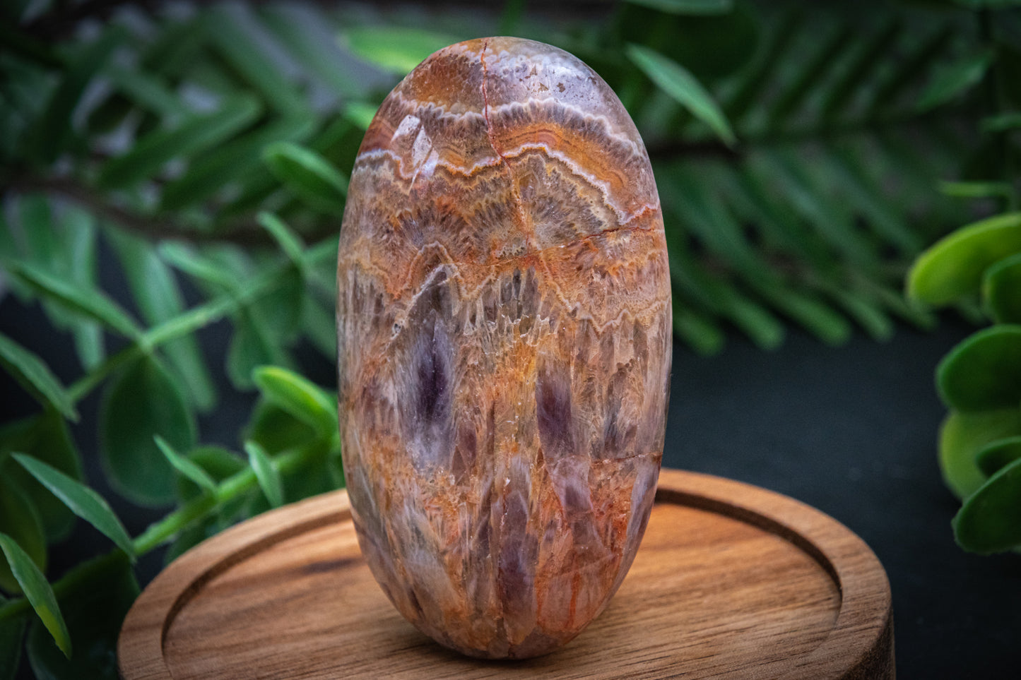 Amethyst Jasper palmstone