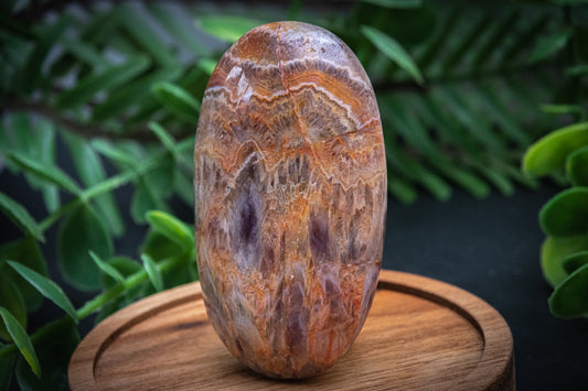 Amethyst Jasper palmstone