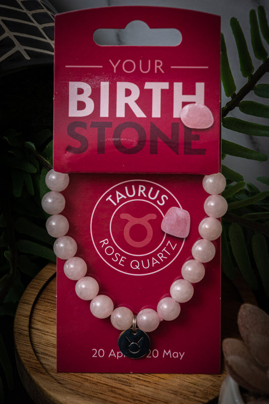 Taurus Rose Quartz power bracelet