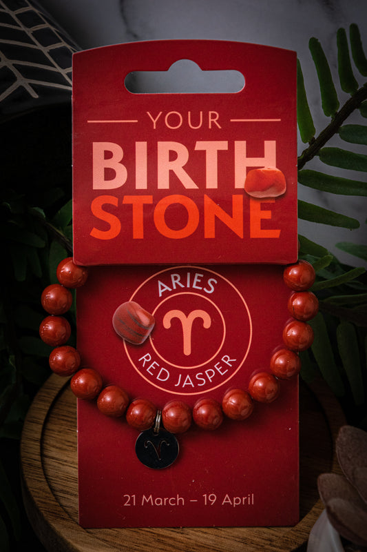 Aries red jasper power bracelet