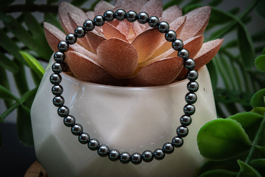 CHILDREN’s hematite 4mm power bracelet