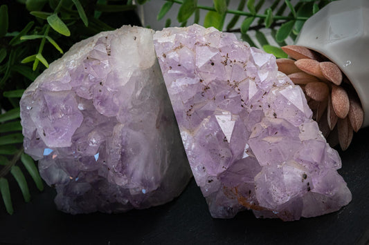 Amethyst bookend freeforms