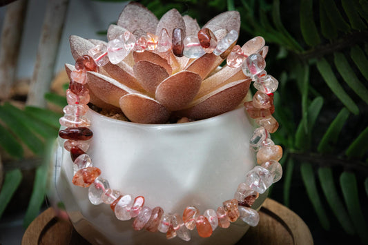 Limonite chip bracelet