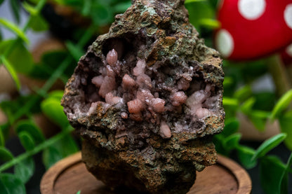 Pink moroccan quartz geodes