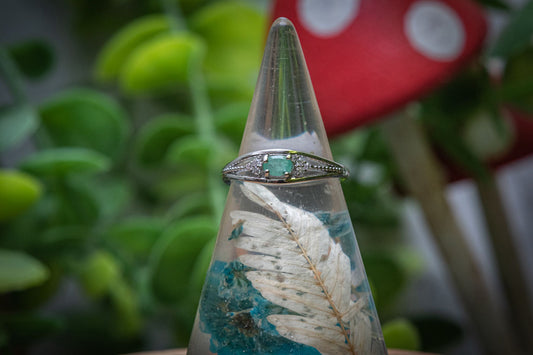 Jade adjustable ring