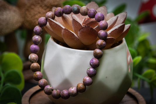 RARE Phosphosiderite 6mm power bracelet