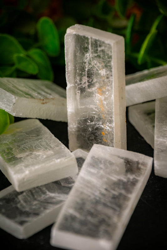 Natural selenite stick
