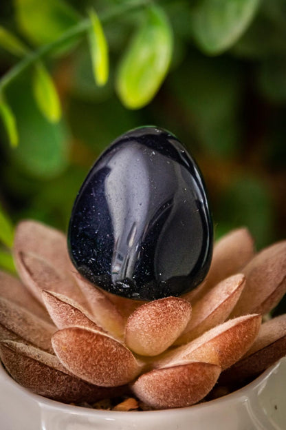 Blue Goldstone (man made) tumblestone