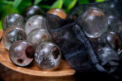 Mini Garden Quartz (Lodolite) sphere