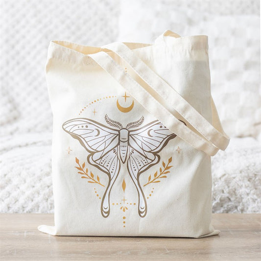Lunar moth tote bag