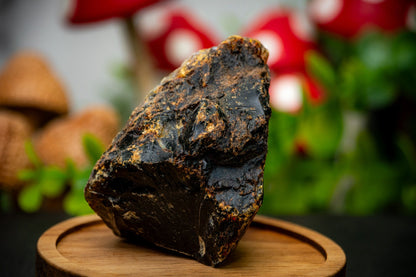 Natural raw blue amber cluster