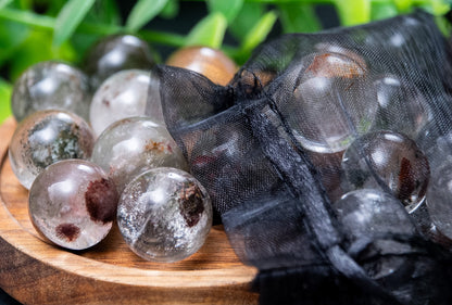 Mini Garden Quartz (Lodolite) sphere