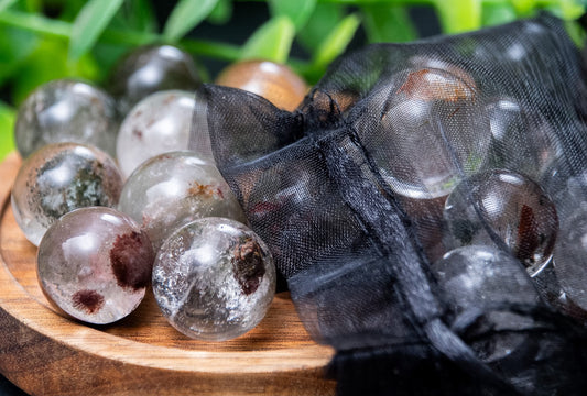 Mini Garden Quartz (Lodolite) sphere