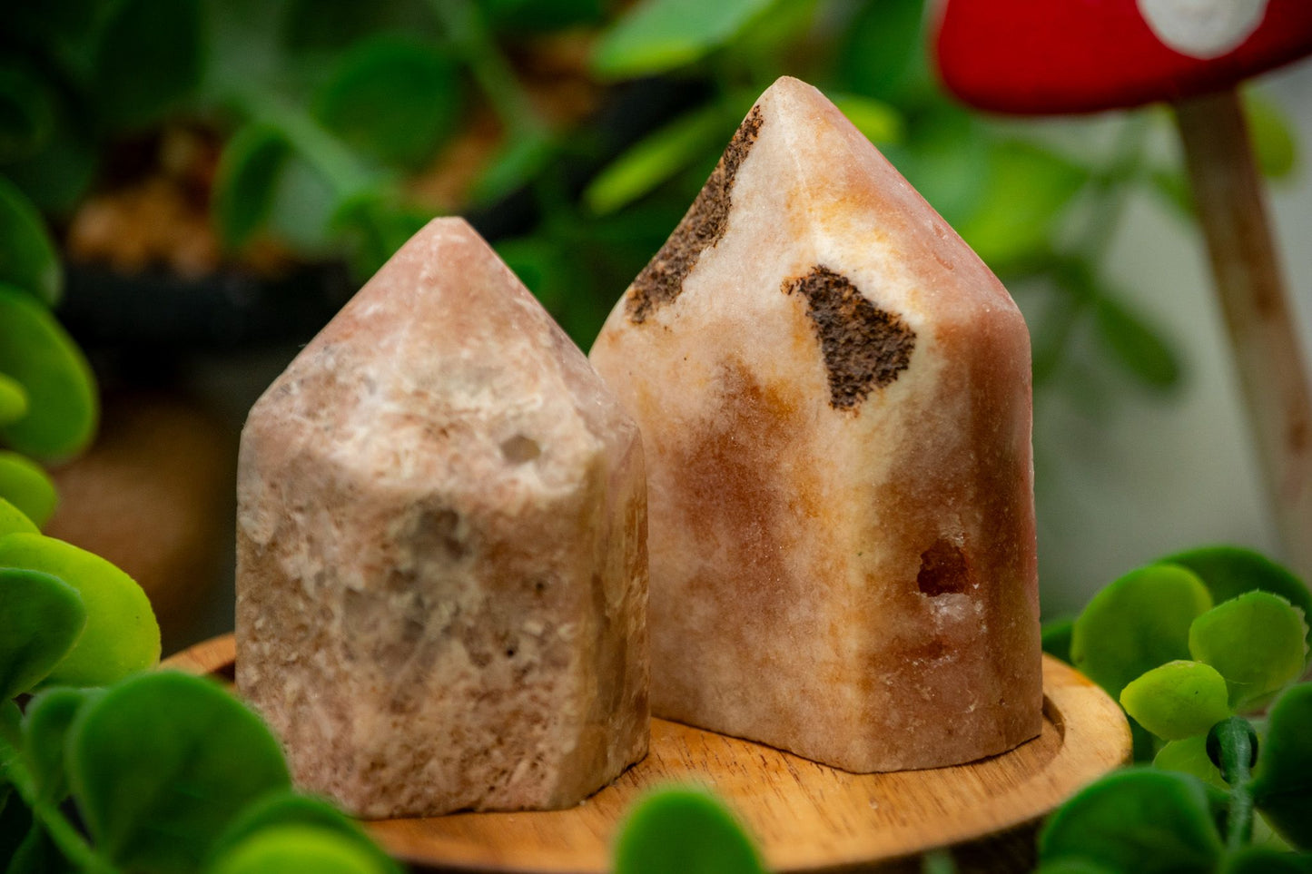 Pink brazil amethyst towers