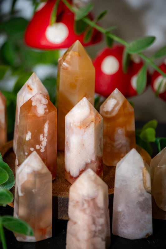 Flower agate tower