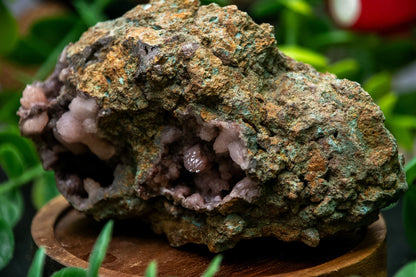 Pink moroccan quartz geodes