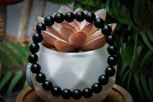 Black onyx power bracelet