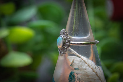 Opal adjustable ring