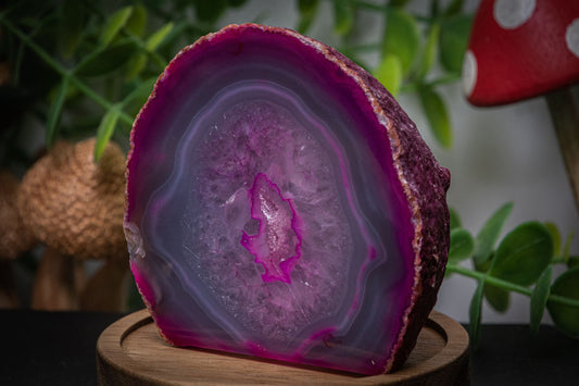 Pink agate freeform
