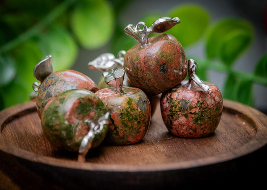 Unakite apple carving