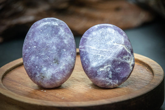 Small Lepidolite palmstones