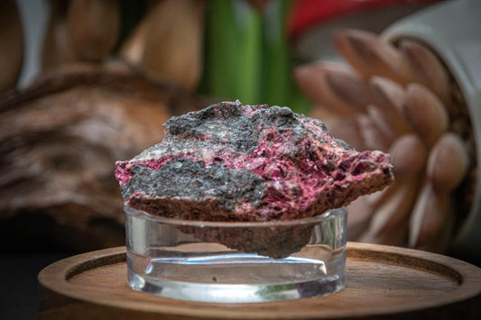 Erythrite cobalt bloom specimen