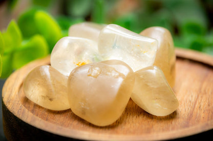 Smoky citrine tumblestone