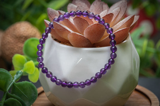CHILDREN'S Amethyst 4mm power bracelet