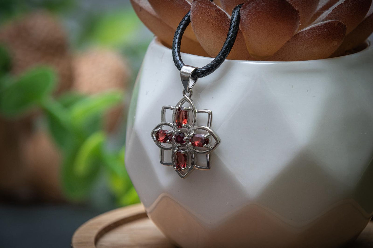 Garnet necklace