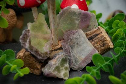 Lepidolite and Muscovite slices.