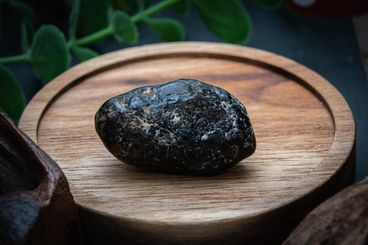Apache tear (obsidian) tumblestone