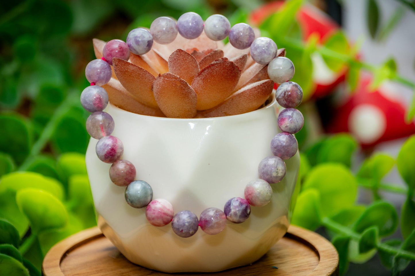 Unicorn stone 8mm power bead bracelet